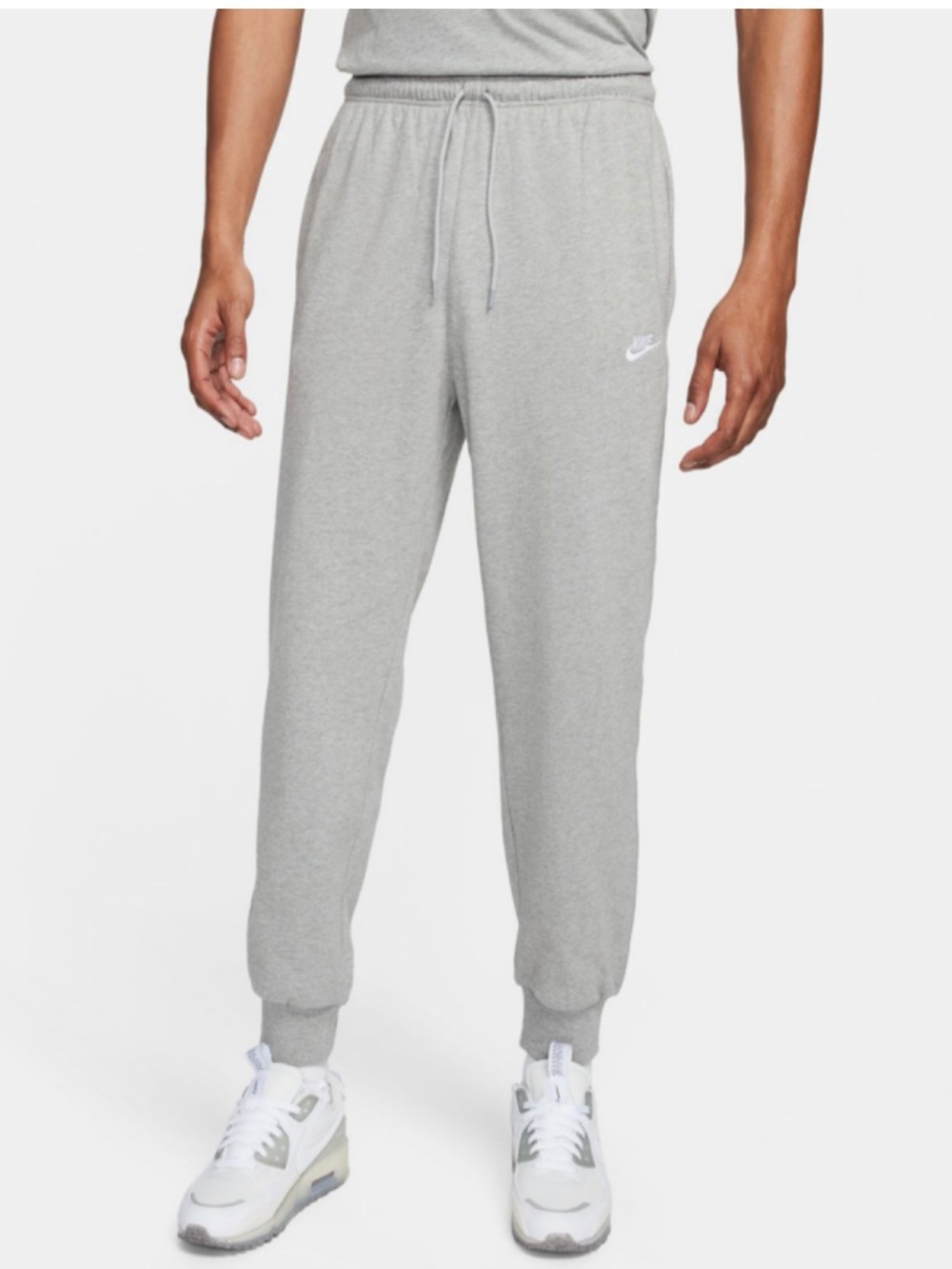 NWT Nike Men’s Gray Club Knit Joggers / Sweatpants Size XL Tall